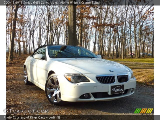 2004 BMW 6 Series 645i Convertible in Alpine White