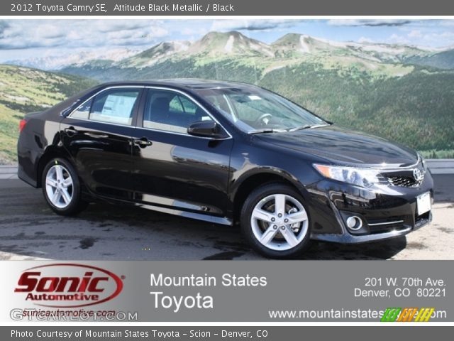 2012 Toyota Camry SE in Attitude Black Metallic