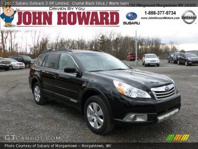 2012 Subaru Outback 3.6R Limited in Crystal Black Silica