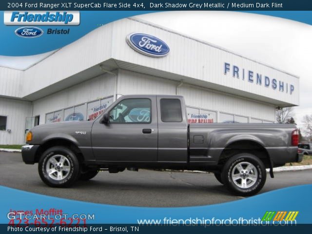 2004 Ford Ranger XLT SuperCab Flare Side 4x4 in Dark Shadow Grey Metallic