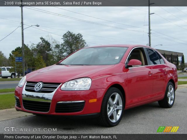 2008 Volkswagen Jetta SE Sedan in Salsa Red