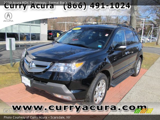 2009 Acura MDX Technology in Formal Black