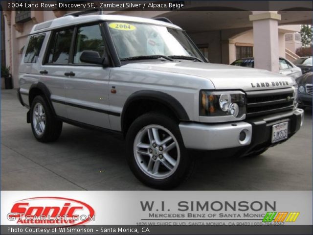 2004 Land Rover Discovery SE in Zambezi Silver