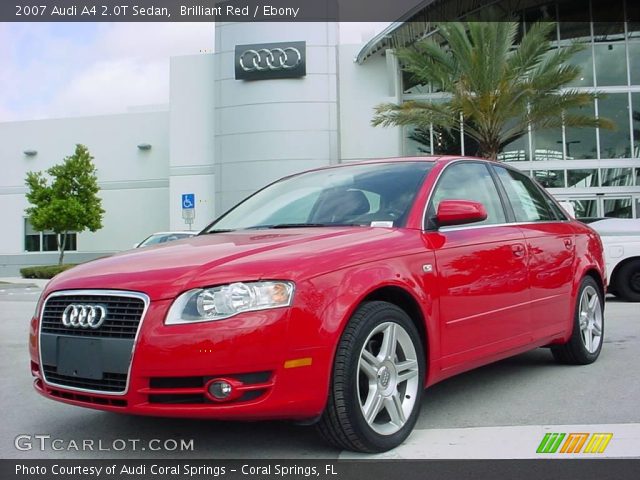 2007 Audi A4 2.0T Sedan in Brilliant Red