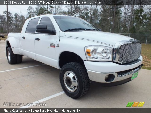 2008 Dodge Ram 3500 SLT Mega Cab 4x4 Dually in Bright White