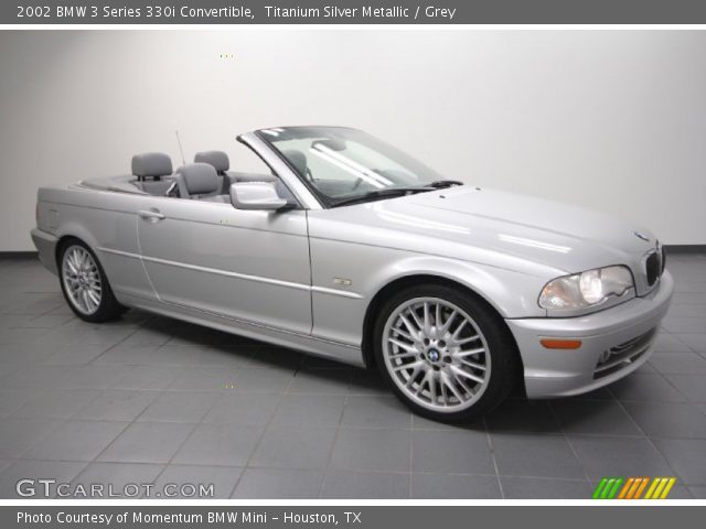 2002 BMW 3 Series 330i Convertible in Titanium Silver Metallic