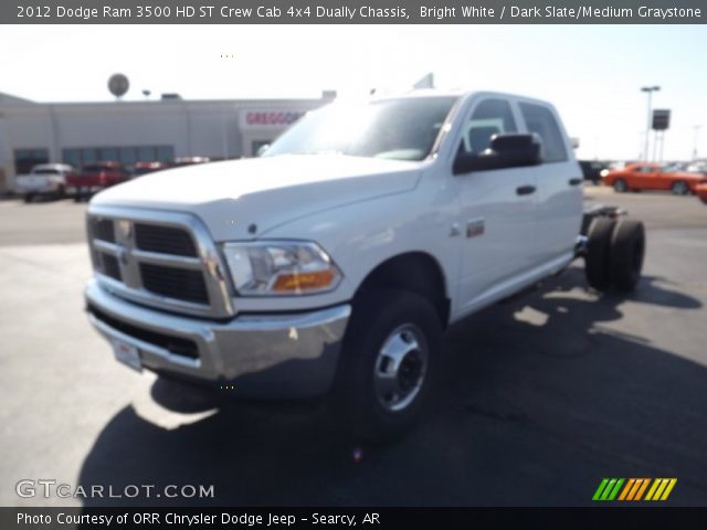 2012 Dodge Ram 3500 HD ST Crew Cab 4x4 Dually Chassis in Bright White