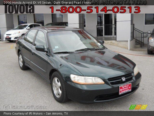 2000 Honda Accord EX V6 Sedan in Dark Emerald Pearl