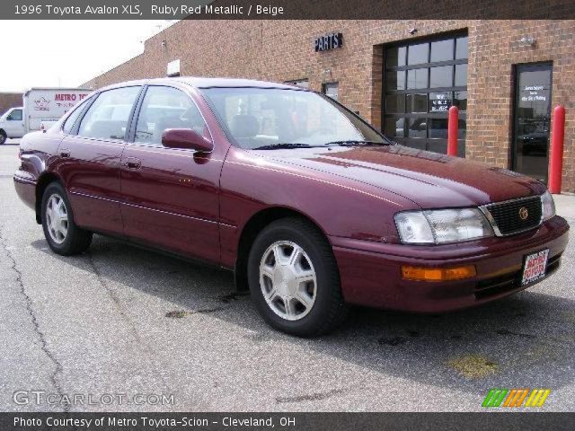 1996 Toyota Avalon XLS in Ruby Red Metallic