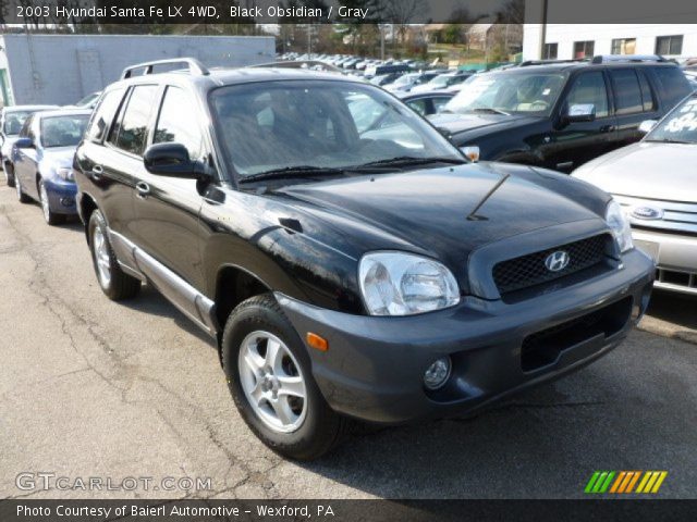 2003 Hyundai Santa Fe LX 4WD in Black Obsidian
