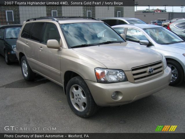 2007 Toyota Highlander Limited 4WD in Sonora Gold Pearl