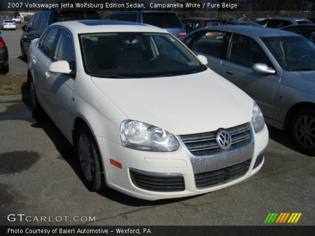 2007 Volkswagen Jetta Wolfsburg Edition Sedan in Campanella White