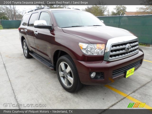 2008 Toyota Sequoia Limited in Cassis Red Pearl