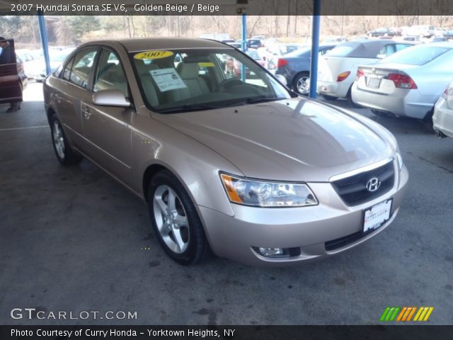 2007 Hyundai Sonata SE V6 in Golden Beige