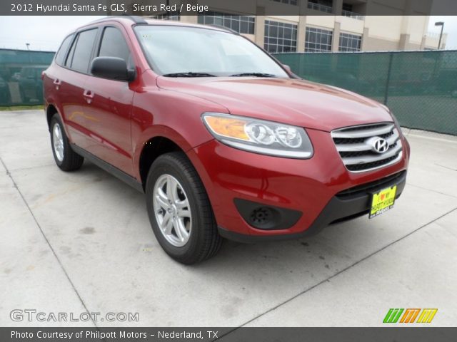 2012 Hyundai Santa Fe GLS in Sierra Red