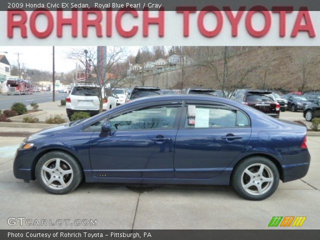 2009 Honda Civic EX Sedan in Royal Blue Pearl