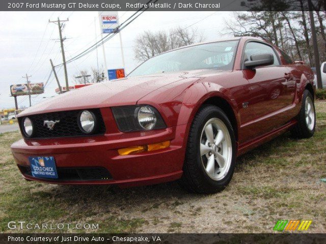 2007 Ford Mustang GT Deluxe Coupe in Redfire Metallic