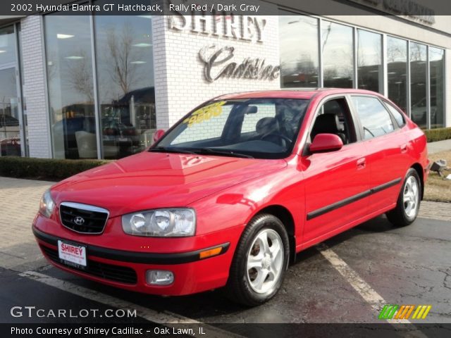 2002 Hyundai Elantra GT Hatchback in Rally Red