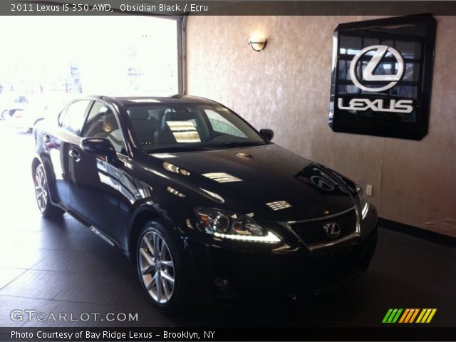 2011 Lexus IS 350 AWD in Obsidian Black