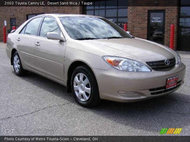 2003 Toyota Camry LE in Desert Sand Mica