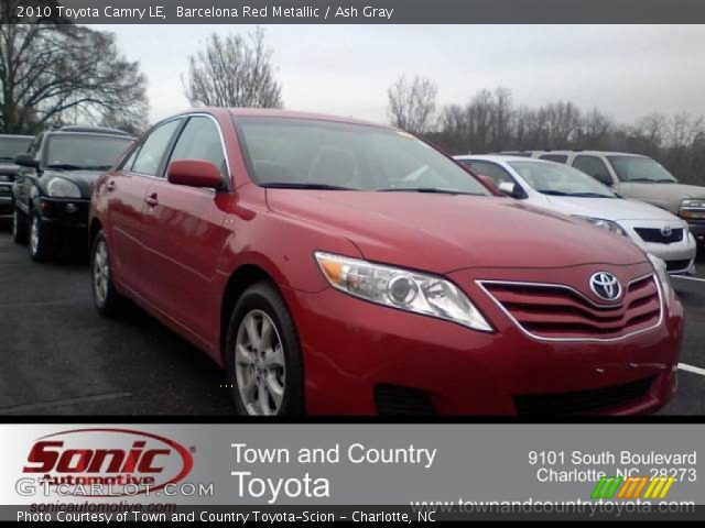 2010 Toyota Camry LE in Barcelona Red Metallic