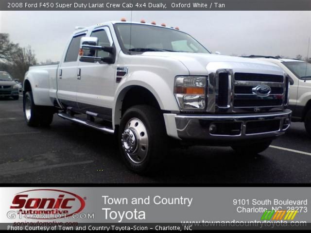 2008 Ford F450 Super Duty Lariat Crew Cab 4x4 Dually in Oxford White