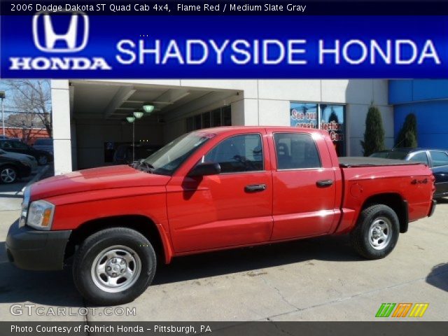 2006 Dodge Dakota ST Quad Cab 4x4 in Flame Red