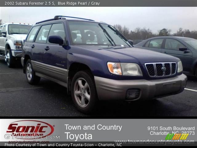 2002 Subaru Forester 2.5 S in Blue Ridge Pearl