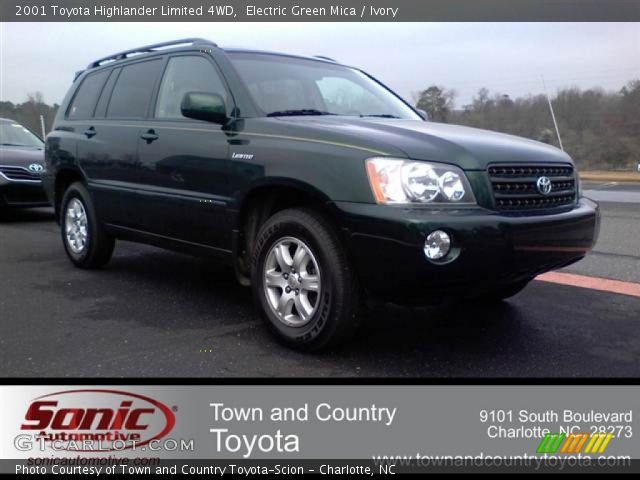 2001 Toyota Highlander Limited 4WD in Electric Green Mica