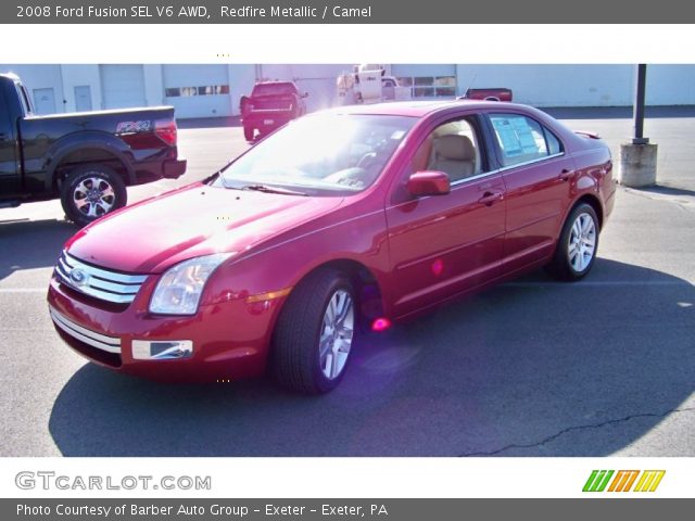 2008 Ford Fusion SEL V6 AWD in Redfire Metallic