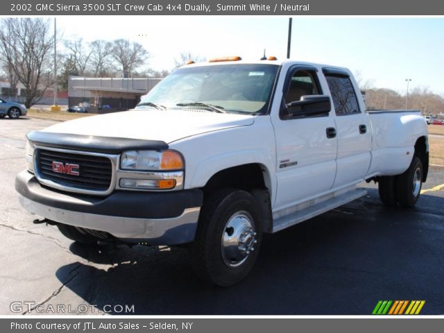 2002 GMC Sierra 3500 SLT Crew Cab 4x4 Dually in Summit White