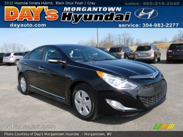 2012 Hyundai Sonata Hybrid in Black Onyx Pearl