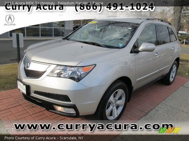 2011 Acura MDX Technology in Palladium Metallic