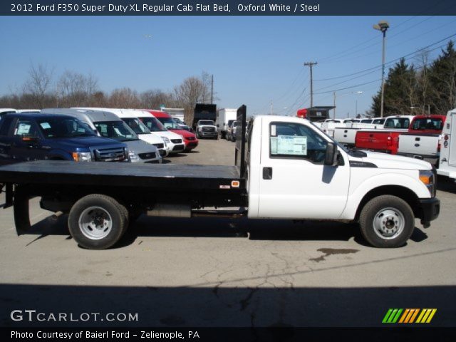 2012 Ford F350 Super Duty XL Regular Cab Flat Bed in Oxford White