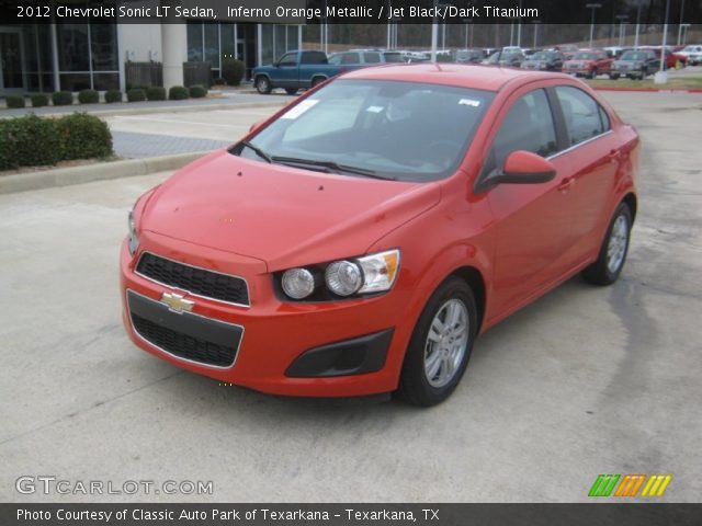 2012 Chevrolet Sonic LT Sedan in Inferno Orange Metallic