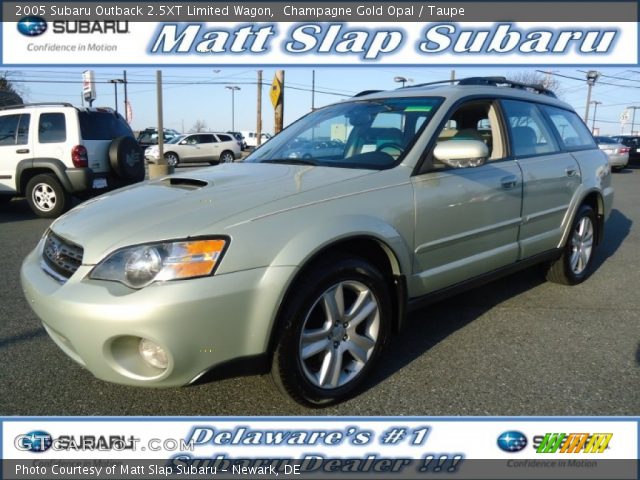 2005 Subaru Outback 2.5XT Limited Wagon in Champagne Gold Opal