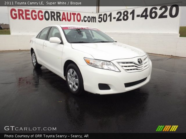 2011 Toyota Camry LE in Super White