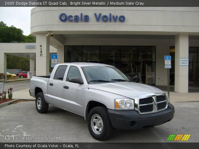 2005 Dodge Dakota ST Quad Cab in Bright Silver Metallic