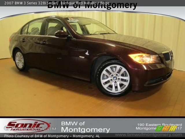 2007 BMW 3 Series 328i Sedan in Barrique Red Metallic