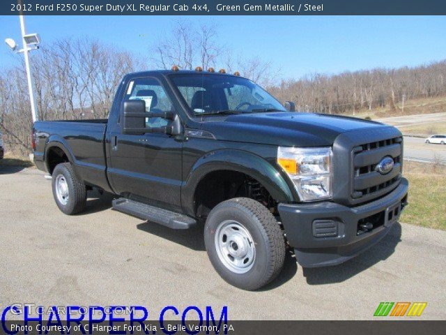 2012 Ford F250 Super Duty XL Regular Cab 4x4 in Green Gem Metallic