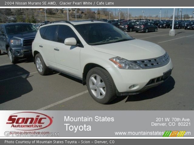 2004 Nissan Murano SE AWD in Glacier Pearl White