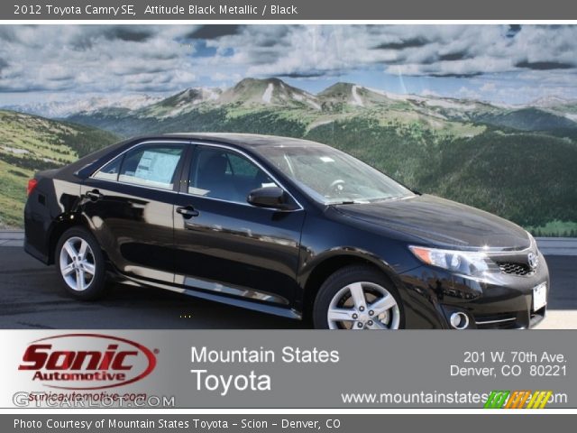 2012 Toyota Camry SE in Attitude Black Metallic