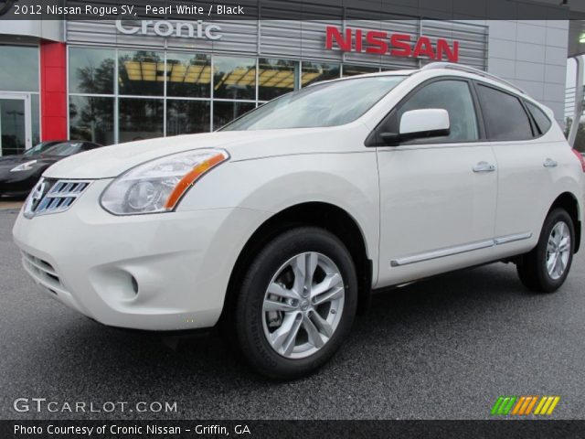 2012 Nissan Rogue SV in Pearl White