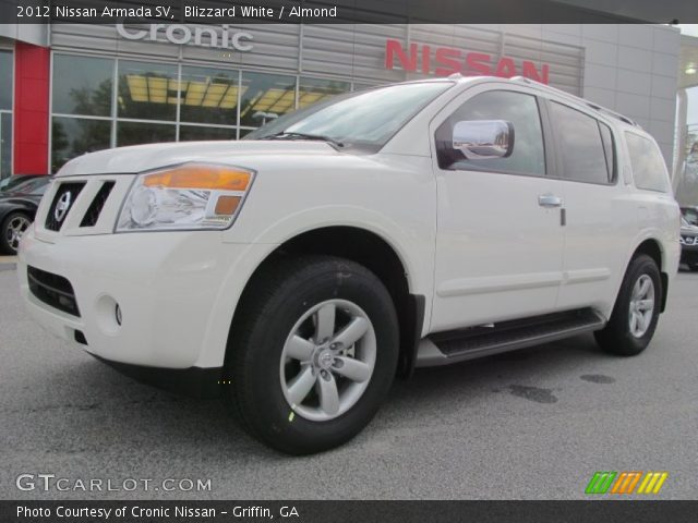 2012 Nissan Armada SV in Blizzard White