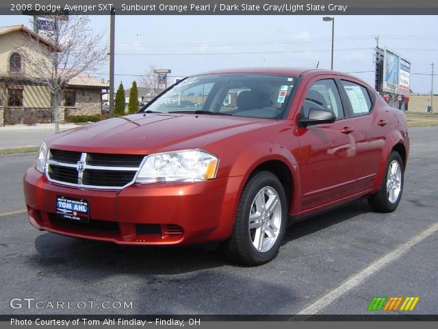 2008 Dodge Avenger SXT in Sunburst Orange Pearl