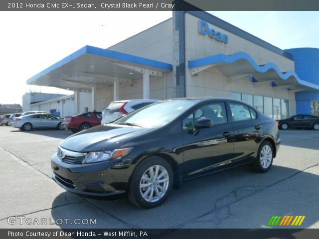 2012 Honda Civic EX-L Sedan in Crystal Black Pearl