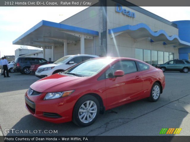 2012 Honda Civic EX-L Coupe in Rallye Red