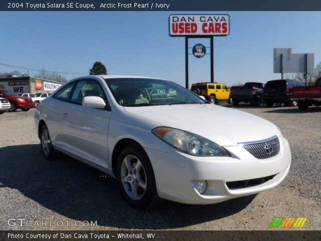 2004 Toyota Solara SE Coupe in Arctic Frost Pearl