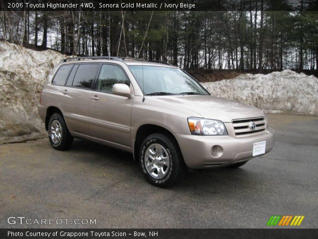 2006 Toyota Highlander 4WD in Sonora Gold Metallic
