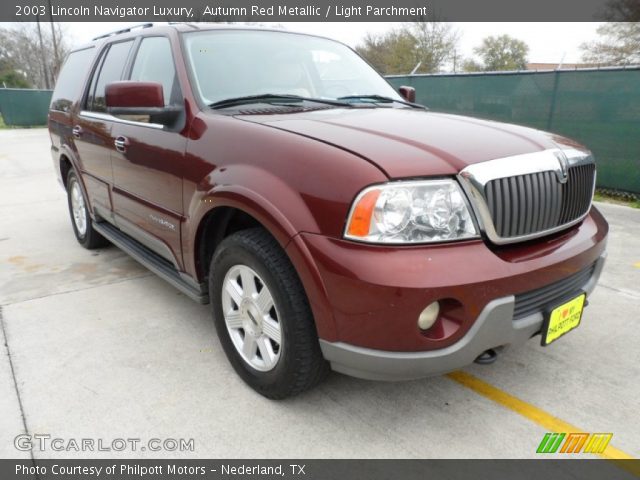 2003 Lincoln Navigator Luxury in Autumn Red Metallic